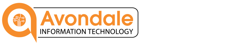 "Avondale Information Technology" logo in orange
