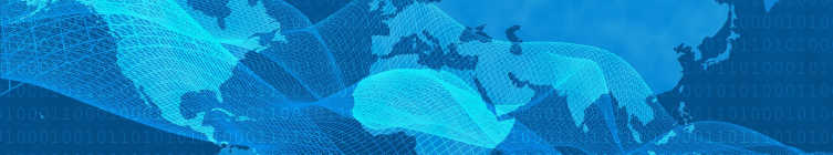 Blue map with binary and wires