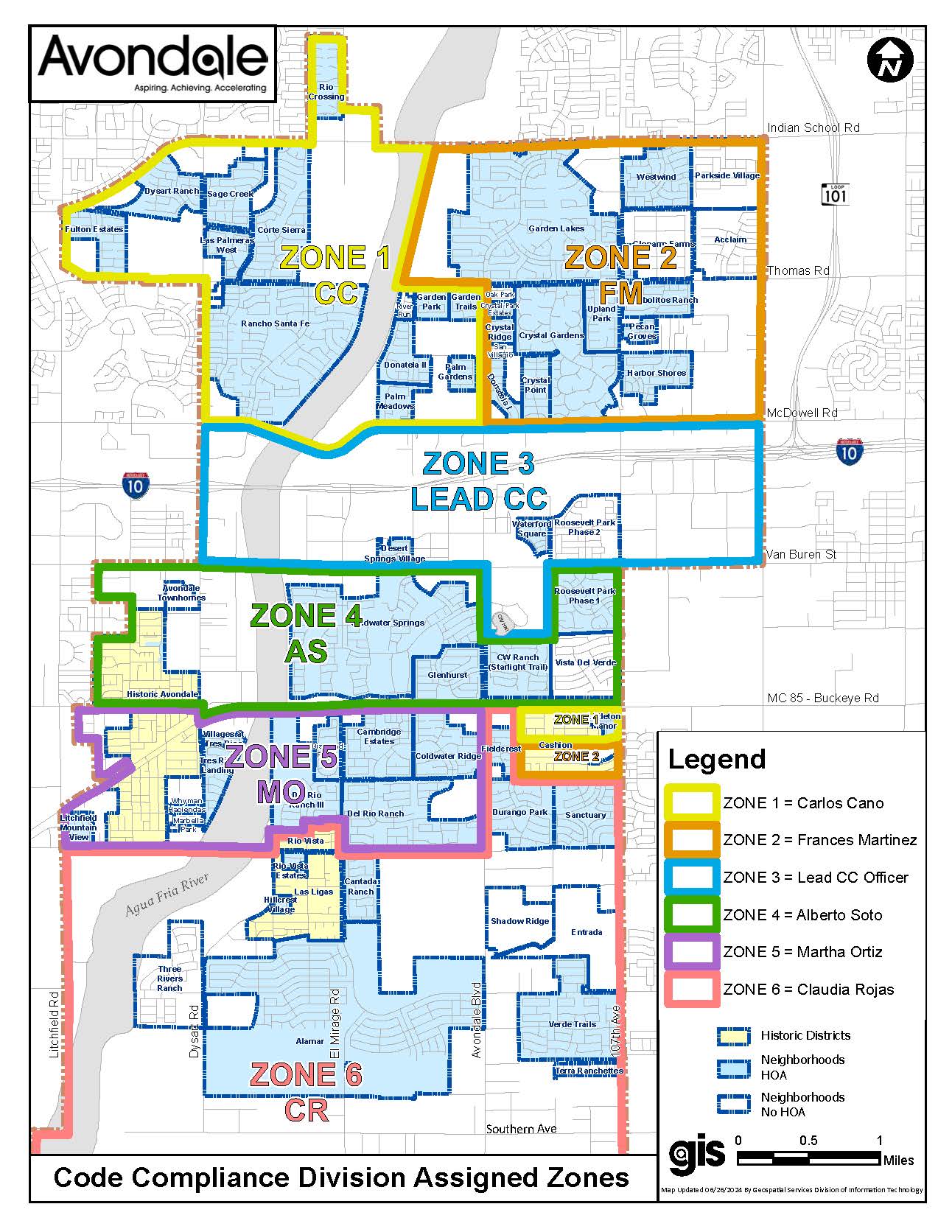 FY25 Code Compliance Assigned Zones