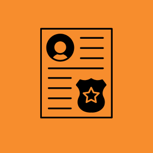 person paper police badge