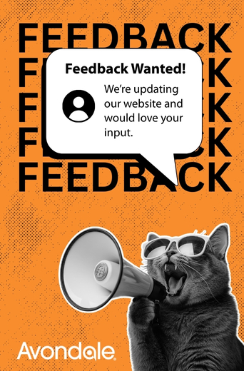 Website Feedback Wanted cat megaphone We're updating our website would love your input.