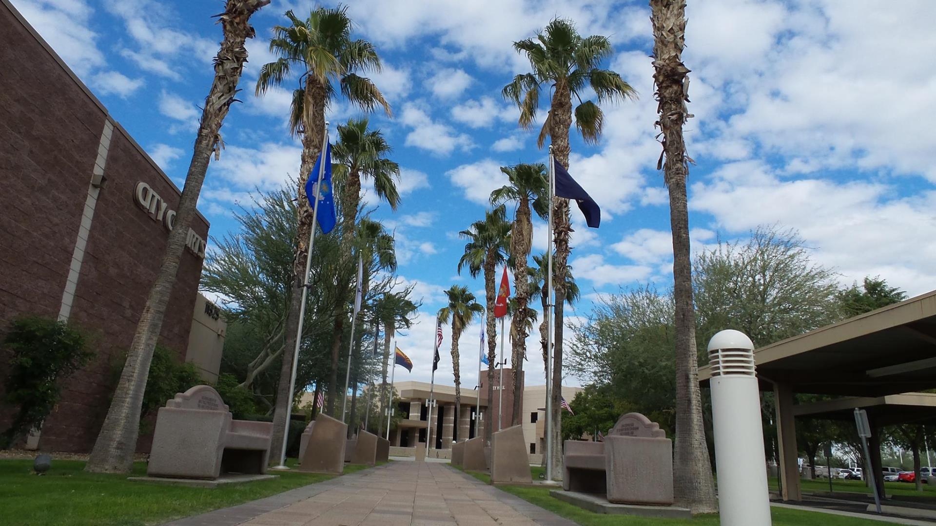 veterans memorial walkway